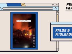 Salah, Video Gedung DPR RI Dibakar